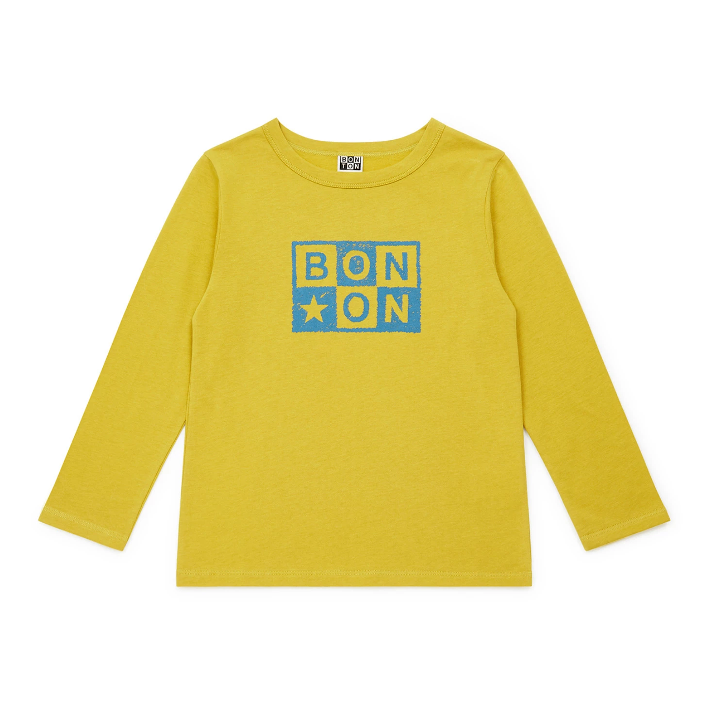 Logoboy Organic Cotton T-shirt Ochre Bonton Fashion Children 1 Logoboy Organic Cotton T-shirt Ochre Bonton Fashion Children
