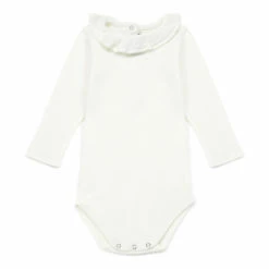 Mail Organic Cotton Collar Babygrow Ecru Bonton Fashion Baby