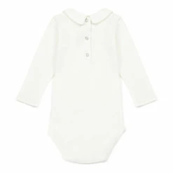 Mail Organic Cotton Collar Babygrow Ecru Bonton Fashion Baby -Bonton Best Sales mail organic cotton collar babygrow ecru bonton fashion baby 5