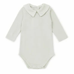 Mail Organic Cotton Collar Babygrow Light grey Bonton Fashion Baby