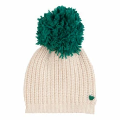 Merino Wool and Alpaca Hat Ecru Bonton Fashion Children