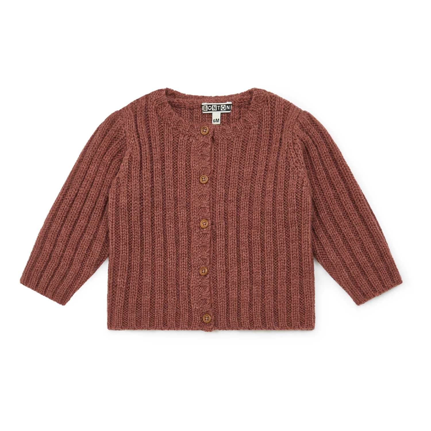 Merle Wool and Alpaca Cardigan Caramel Bonton Fashion Baby 1 Merle Wool and Alpaca Cardigan Caramel Bonton Fashion Baby
