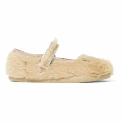 Mia Faux-Fur Slippers Camel Bonton Shoes Baby, Children