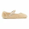 Mia Faux-Fur Slippers Ecru Bonton Shoes Baby, Children