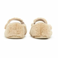 Mia Faux-Fur Slippers Ecru Bonton Shoes Baby, Children -Bonton Best Sales mia faux fur slippers ecru bonton shoes baby children 3