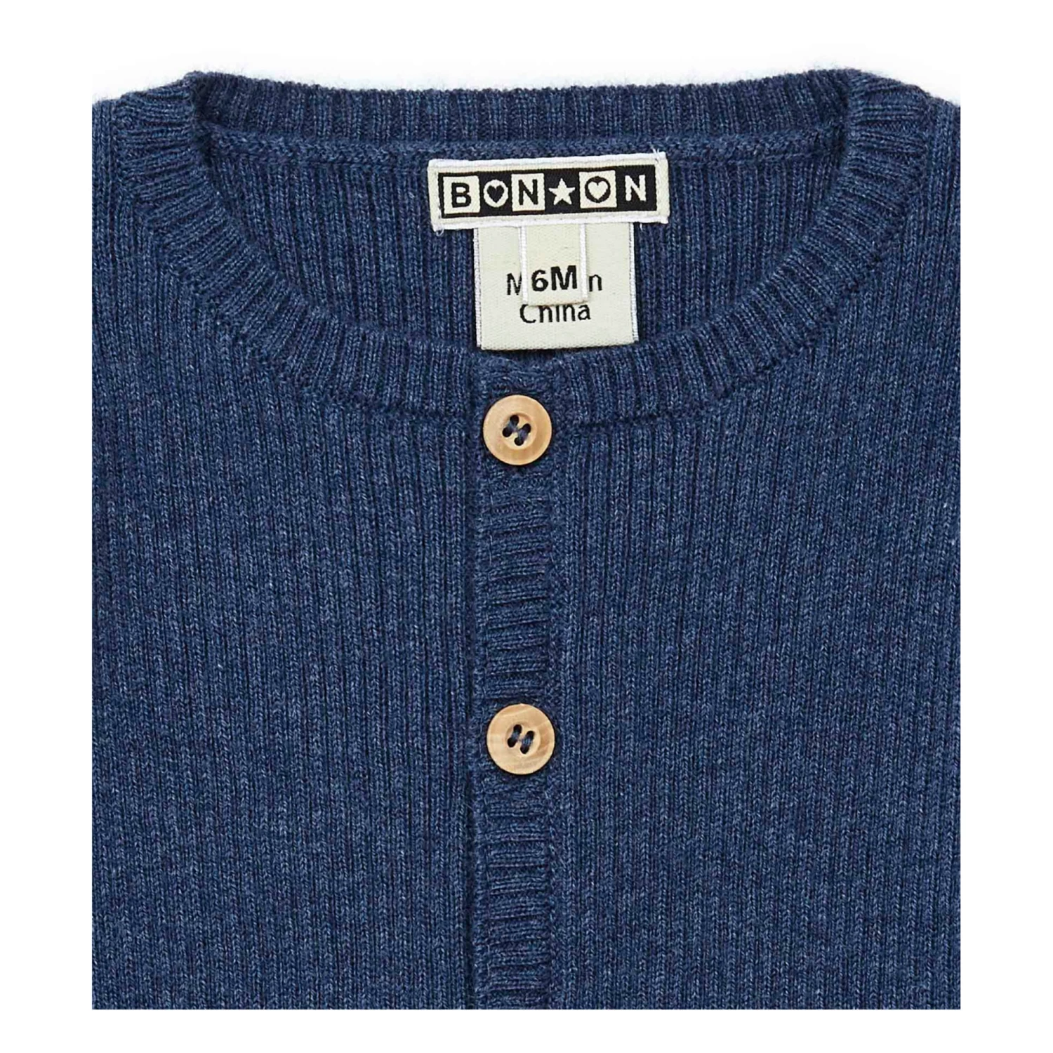 Minot Cardigan Blue Bonton Fashion Baby 2 Minot Cardigan Blue Bonton Fashion Baby - Image 2