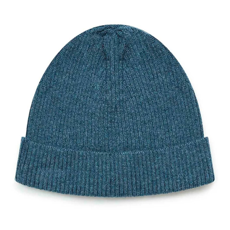 Minot Wool and Cotton Beanie Blue Bonton Fashion Baby 2 Minot Wool and Cotton Beanie Blue Bonton Fashion Baby - Image 2