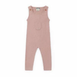 Minota Knitted Overalls Pink Bonton Fashion Baby
