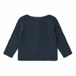 Mouton Organic Cotton Cardigan Charcoal grey Bonton Fashion Baby, Children -Bonton Best Sales mouton organic cotton cardigan charcoal grey bonton fashion baby children 2