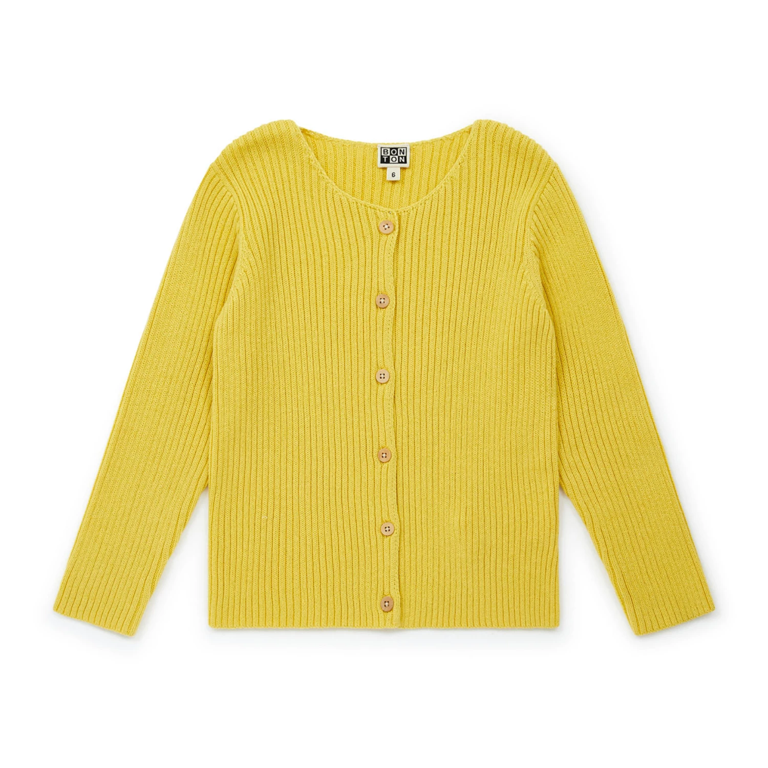 Mouton Organic Cotton Cardigan Yellow Bonton Fashion Children 1 Mouton Organic Cotton Cardigan Yellow Bonton Fashion Children
