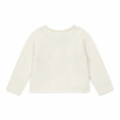 Mulot Merino Wool Cardigan Ecru Bonton Fashion Baby -Bonton Best Sales mulot merino wool cardigan ecru bonton fashion baby 2
