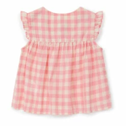 Nico Gingham Blouse Pink Bonton Fashion Baby -Bonton Best Sales nico gingham blouse pink bonton fashion baby 2