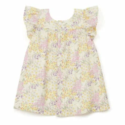 Nopop Cotton Muslin Dress Ecru Bonton Fashion Baby 5 Nopop Cotton Muslin Dress Ecru Bonton Fashion Baby -Bonton Best Sales nopop cotton muslin dress ecru bonton fashion baby 2