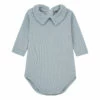 Organic Cotton Baby Bodysuit Blue Bonton Fashion Baby
