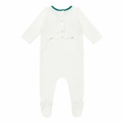 Organic Cotton Baby Pyjamas - Christmas Collection - Ecru Bonton Fashion Baby -Bonton Best Sales organic cotton baby pyjamas christmas collection ecru bonton fashion baby 2