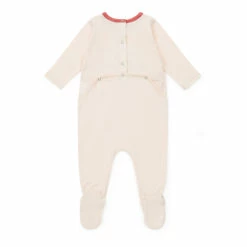 Organic Cotton Baby Pyjamas - Christmas Collection - Pale pink Bonton Fashion Baby -Bonton Best Sales organic cotton baby pyjamas christmas collection pale pink bonton fashion baby 2