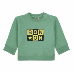 Organic Cotton Baby Sweatshirt Green Bonton Fashion Baby