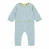 Organic Cotton Jumpsuit Blue Bonton Fashion Baby