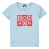 Organic Cotton Logo Baby T-shirt Grey blue Bonton Fashion Baby