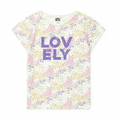Organic Cotton Lovely T-shirt Ecru Bonton Fashion Children