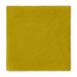 Organic Cotton Muslin Swaddling Cloth Ochre Bonton Design Baby