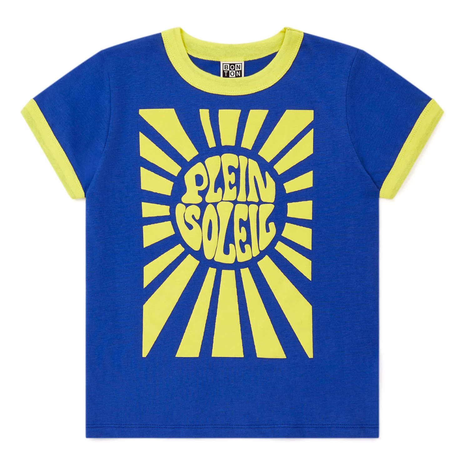 Organic Cotton Plein Soleil T-shirt Blue Bonton Fashion Children 1 Organic Cotton Plein Soleil T-shirt Blue Bonton Fashion Children