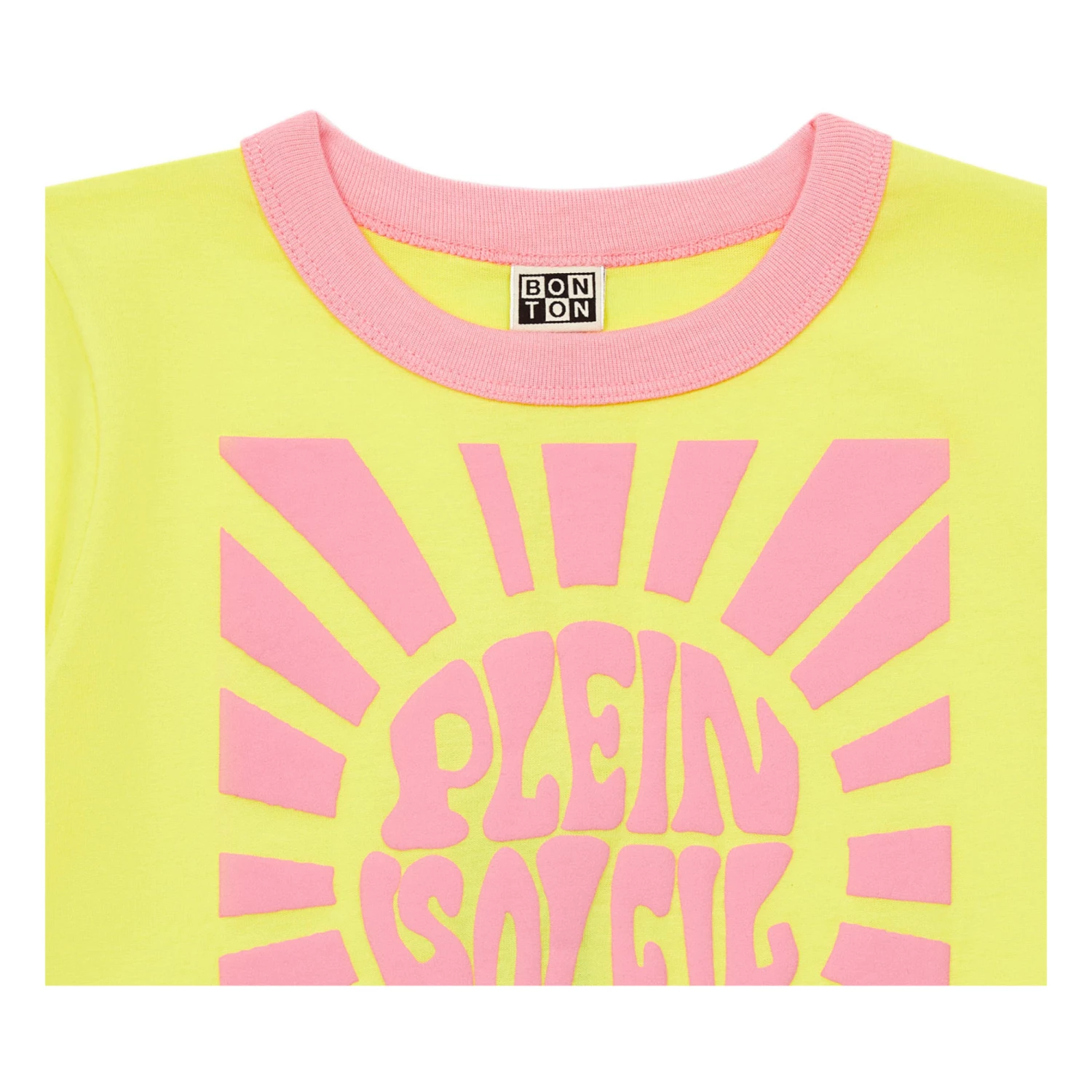 Organic Cotton Plein Soleil T-shirt Yellow Bonton Fashion Children 2 Organic Cotton Plein Soleil T-shirt Yellow Bonton Fashion Children - Image 2