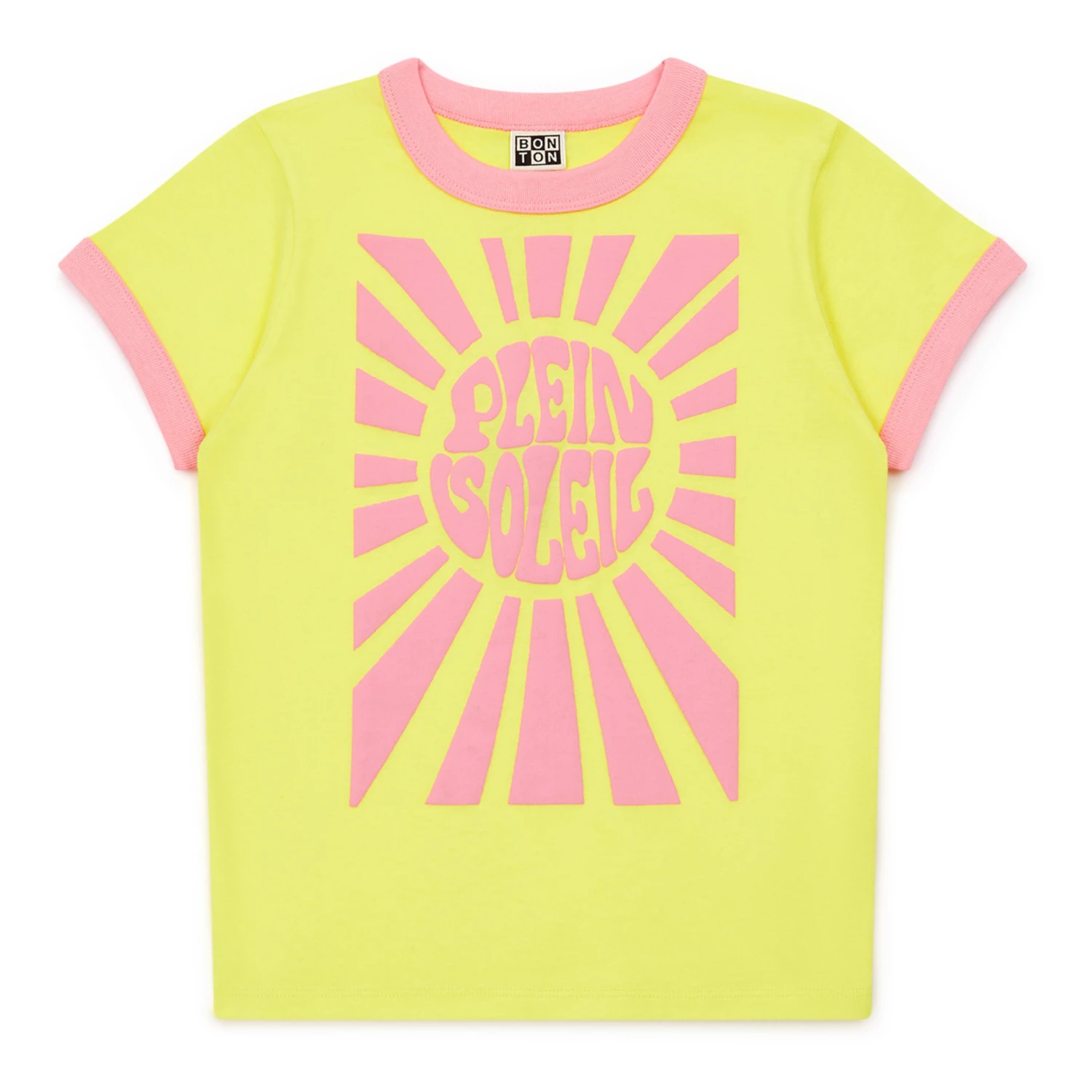Organic Cotton Plein Soleil T-shirt Yellow Bonton Fashion Children 1 Organic Cotton Plein Soleil T-shirt Yellow Bonton Fashion Children