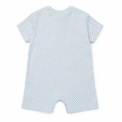 Organic Cotton Polka Dot Playsuit Blue Bonton Fashion Baby -Bonton Best Sales organic cotton polka dot playsuit blue bonton fashion baby 2