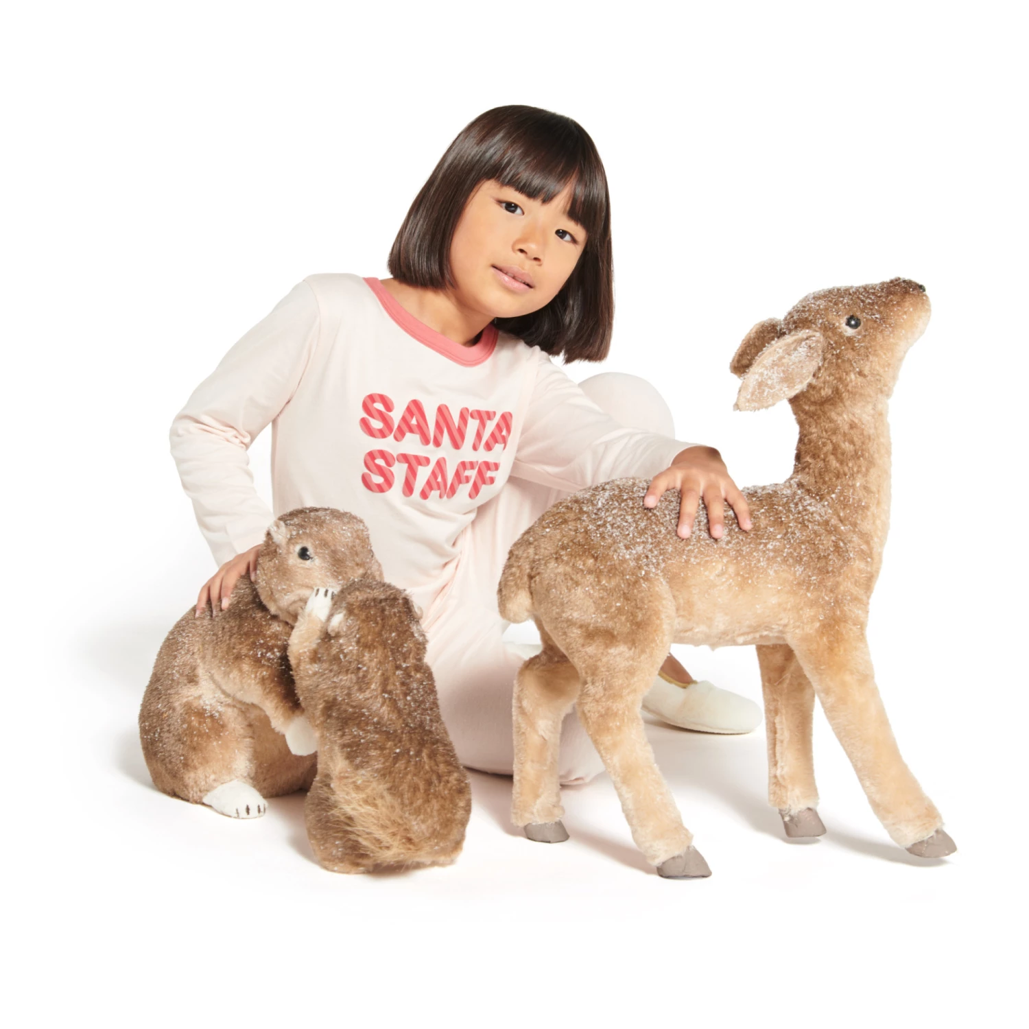 Organic Cotton Pyjamas - Christmas Collection - Pale pink Bonton Fashion Children 2 Organic Cotton Pyjamas - Christmas Collection - Pale pink Bonton Fashion Children - Image 2