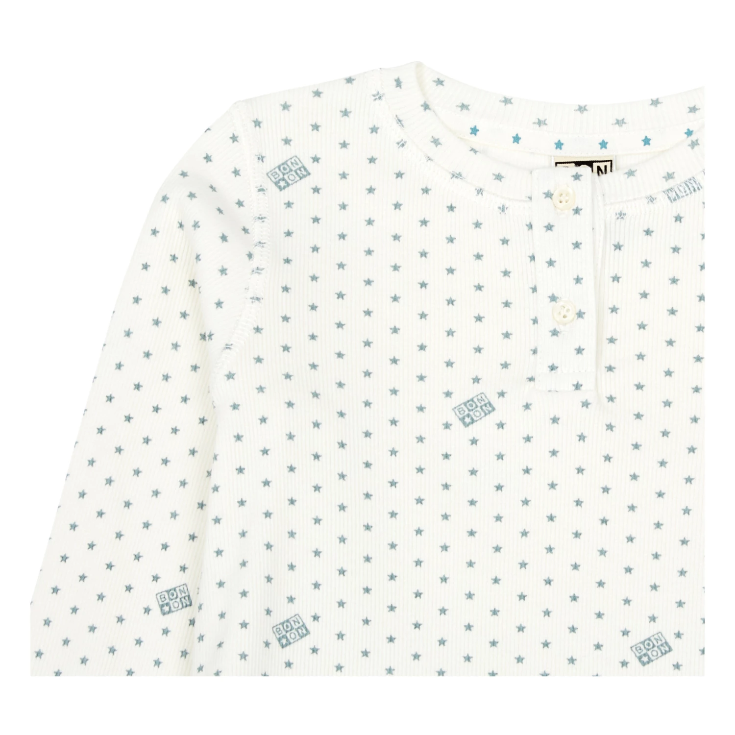 Organic Cotton Pyjamas Light blue Bonton Fashion Children 2 Organic Cotton Pyjamas Light blue Bonton Fashion Children - Image 2