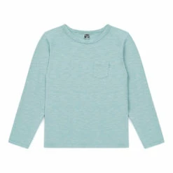 Organic Cotton Slub T-shirt Green water Bonton Fashion Children