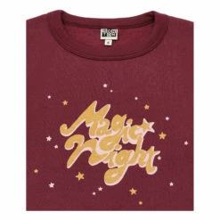 Organic Cotton Sweatshirt - Christmas Collection - Raspberry red Bonton Fashion Children -Bonton Best Sales organic cotton sweatshirt christmas collection raspberry red bonton fashion children 3