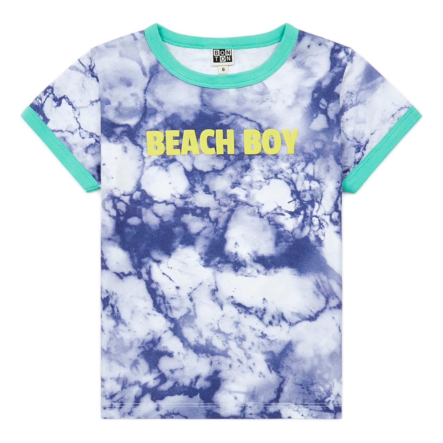 Organic Cotton Tie-Dye Beach T-shirt Blue Bonton Fashion Children 1 Organic Cotton Tie-Dye Beach T-shirt Blue Bonton Fashion Children