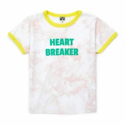 Organic Cotton Tie-Dye Heart T-shirt Pale pink Bonton Fashion Children