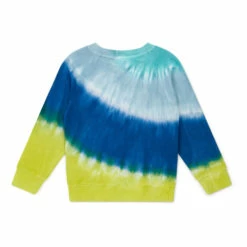 Organic Cotton Tie-Dye Sweatshirt Blue Bonton Fashion Children -Bonton Best Sales organic cotton tie dye sweatshirt blue bonton fashion children 2