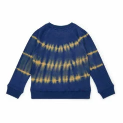 Organic Cotton Tie-Dye Sweatshirt Navy blue Bonton Fashion Children -Bonton Best Sales organic cotton tie dye sweatshirt navy blue bonton fashion children 2