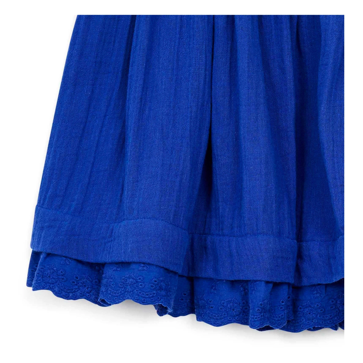 Papillon Organic Cotton Muslin Skirt Blue Bonton Fashion Children 2 Papillon Organic Cotton Muslin Skirt Blue Bonton Fashion Children - Image 2