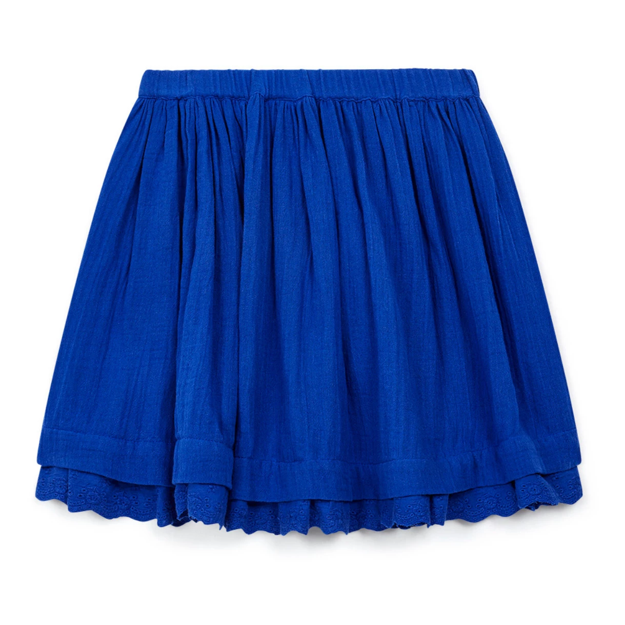Papillon Organic Cotton Muslin Skirt Blue Bonton Fashion Children 3 Papillon Organic Cotton Muslin Skirt Blue Bonton Fashion Children - Image 3