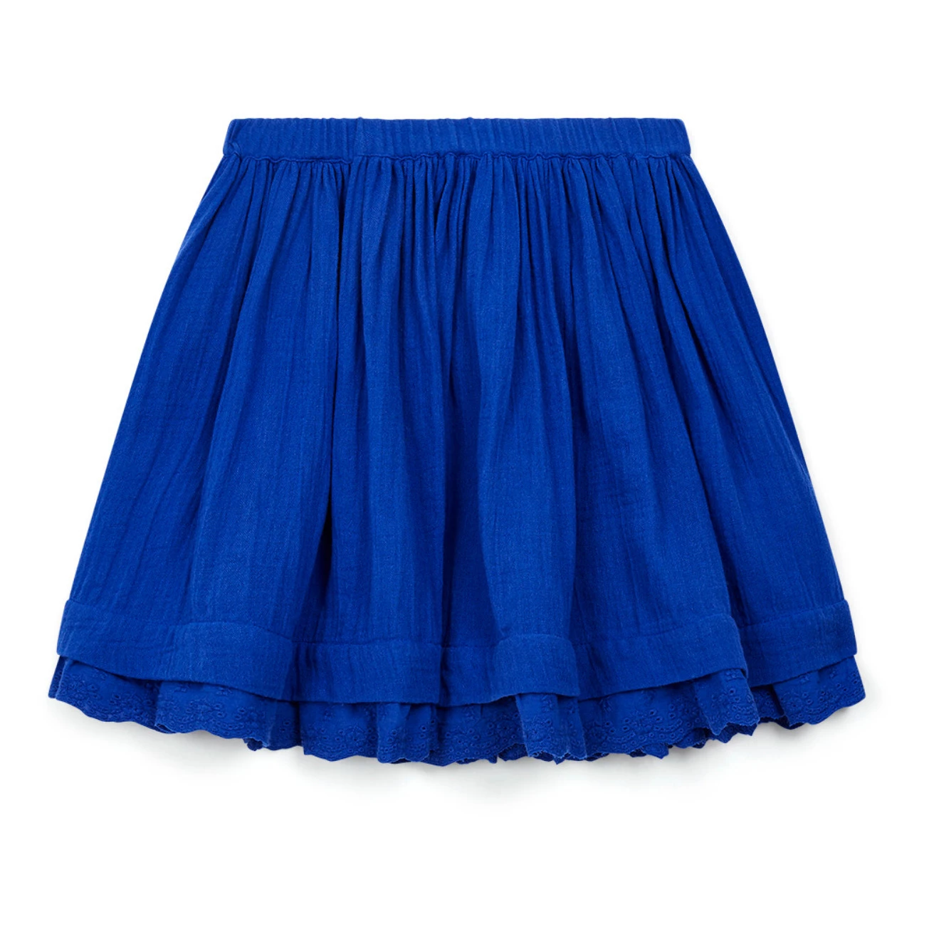 Papillon Organic Cotton Muslin Skirt Blue Bonton Fashion Children 1 Papillon Organic Cotton Muslin Skirt Blue Bonton Fashion Children