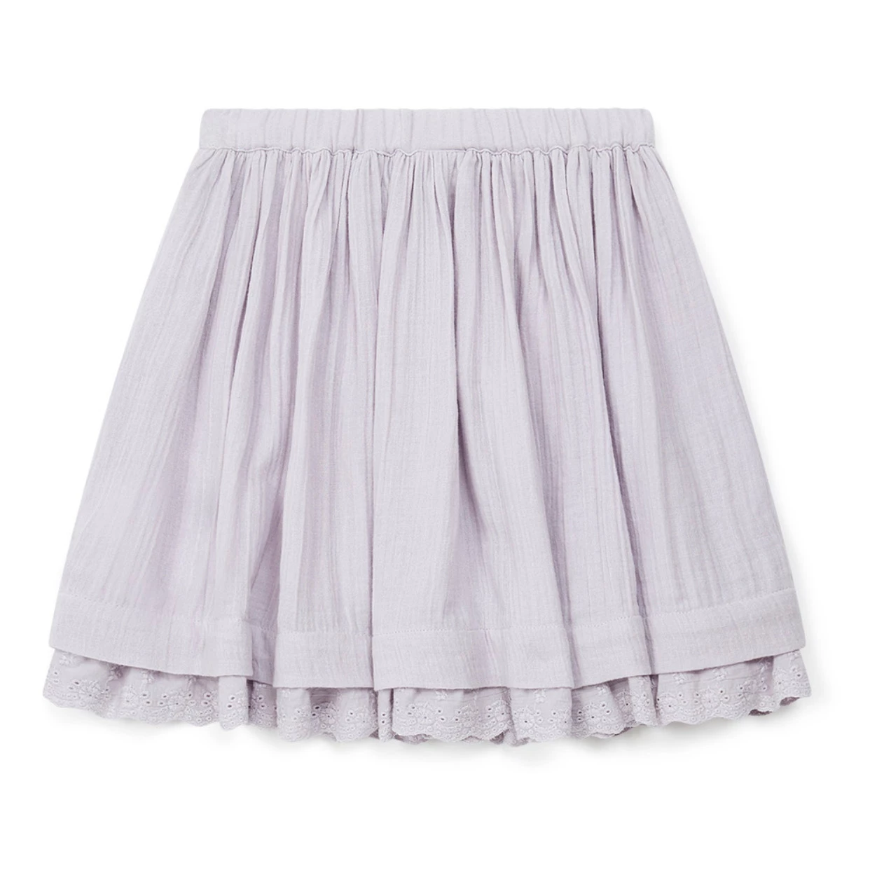 Papillon Organic Cotton Muslin Skirt Mauve Bonton Fashion Children 5 Papillon Organic Cotton Muslin Skirt Mauve Bonton Fashion Children - Image 5