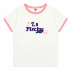 Piscine Organic Cotton T-shirt - Women's Collection - Ecru Bonton Fashion Adult