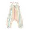 Rage Striped Jumpsuit Ecru Bonton Fashion Baby