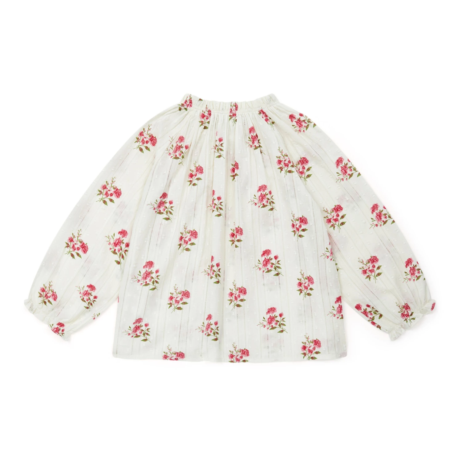 Reinett Flower Blouse Ecru Bonton Fashion Children 3 Reinett Flower Blouse Ecru Bonton Fashion Children - Image 3