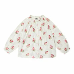 Reinett Flower Blouse Ecru Bonton Fashion Children