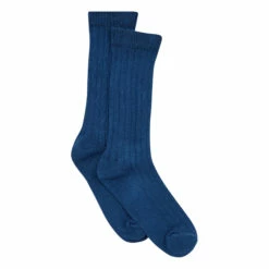 Ribbed Socks Peacock blue Bonton Fashion Children