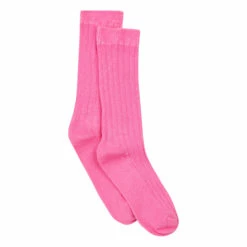 Ribbed Socks Pink Bonton Fashion Children