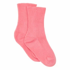 Ribbed Socks Pink Bonton Fashion Teen, Baby, Children