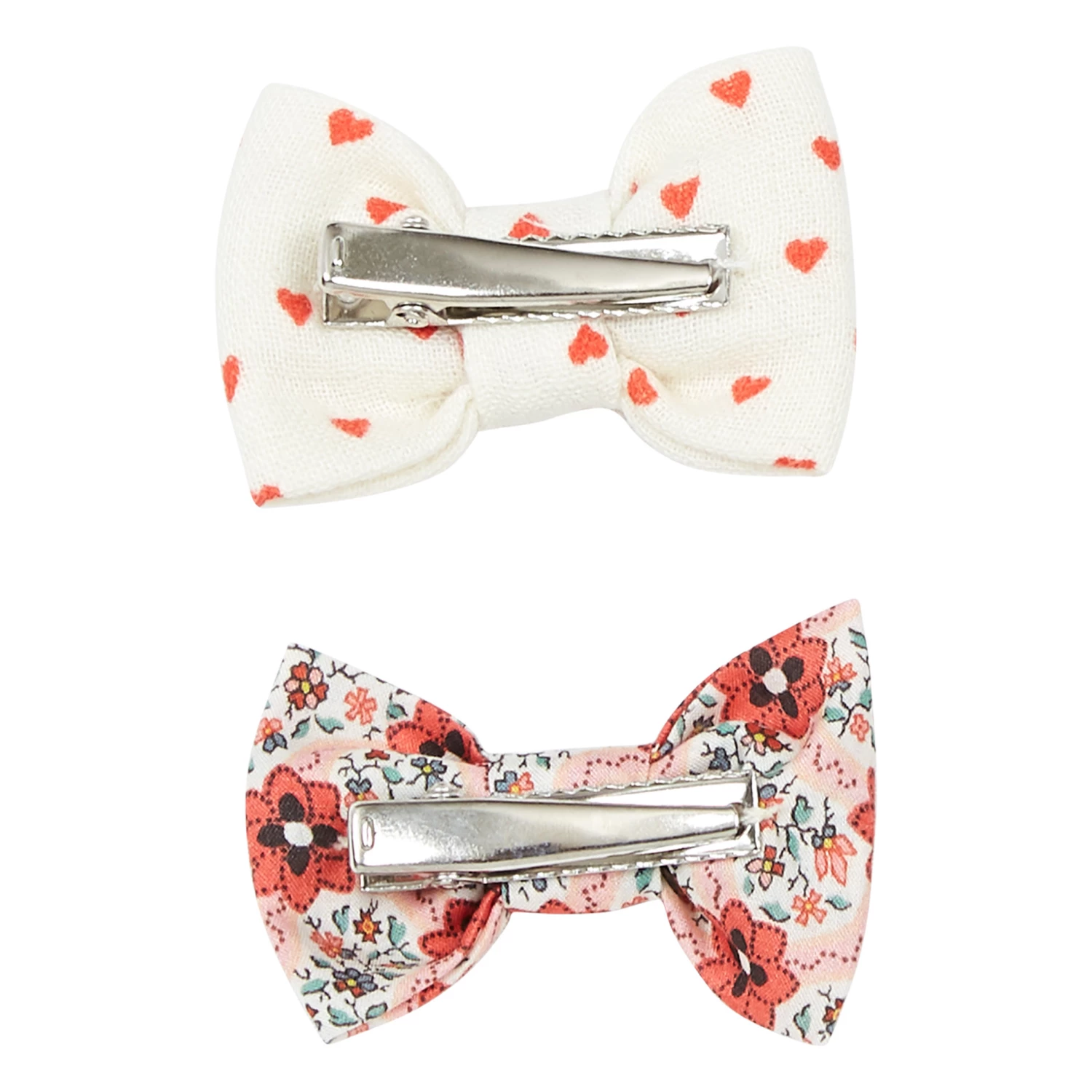 Set of 2 Liberty Bow Hair Slides Pink Bonton Fashion Children 2 Set of 2 Liberty Bow Hair Slides Pink Bonton Fashion Children - Image 2