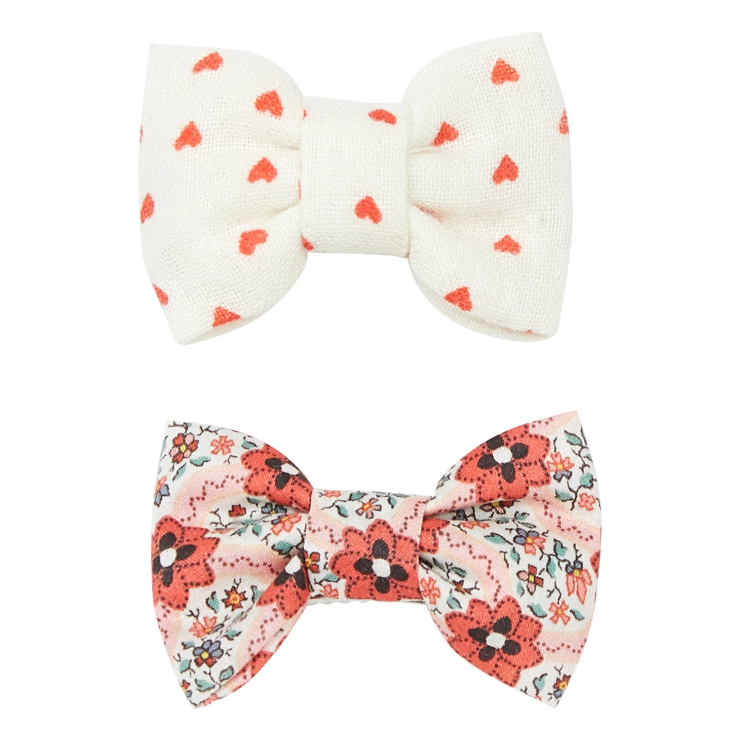 Set of 2 Liberty Bow Hair Slides Pink Bonton Fashion Children 1 Set of 2 Liberty Bow Hair Slides Pink Bonton Fashion Children